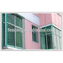 Galvanized or PVC dipped coating Beautiful grid meshes or Meg fence, nets used for protecting windows